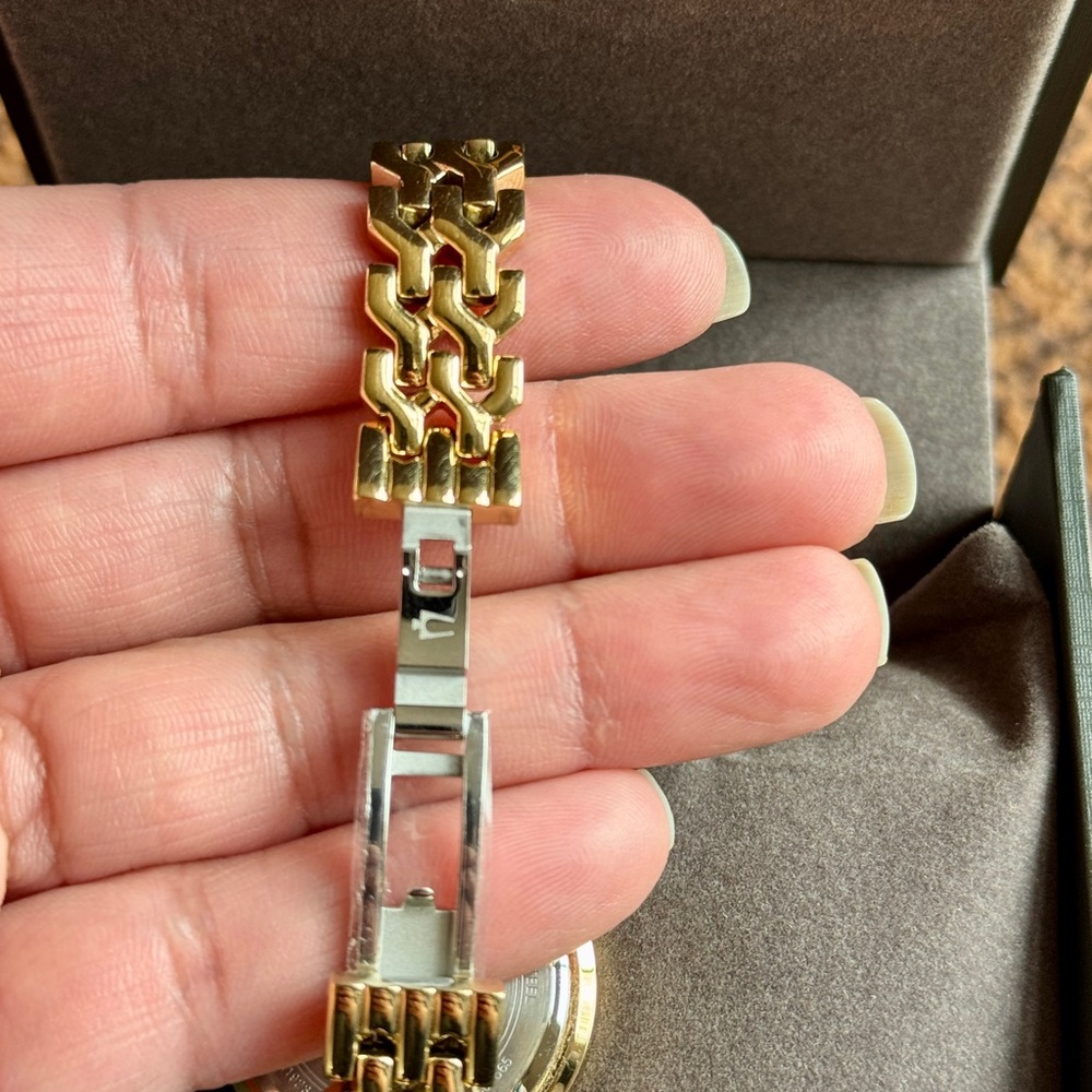 Bulova Women's Gold Watch with Crystal Detailing - Picture 7 of 8